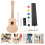 1 Conjunto Kit Ukulele Diy Não Pintado Para 3