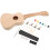1 Conjunto Kit Ukulele Diy Não Pintado Para 10