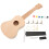 1 Conjunto Kit Ukulele Diy Não Pintado Para 9