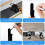 2 Pack Horizontal Snowboard Wall Mount Clips Storage Hanger Display Stand Ski Board Storage Ref: 7935 5