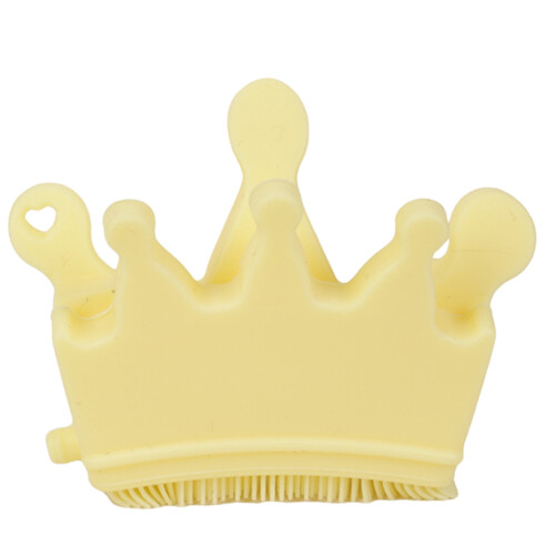 Poignée de brosse à ongles en Silicone, 2 pièces, Base de-Jaune