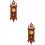 2Pcs Mini Relógio De Estilo 8