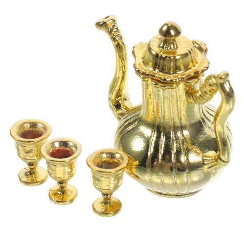 5Conjuntos Mini Utensílios Ferro Conjunto Bule E Decorativo 2