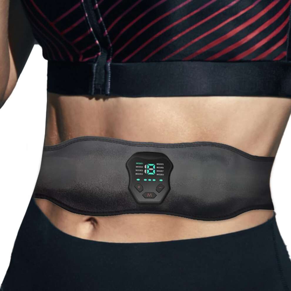 Abdominal Slimming Machine Remote Rechargeable Belly Massager With 19 Intensity Settings Cellulite Reduction Weight Loss