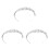 3Pcs Faixa De Com Falsas Para Noiva E 2