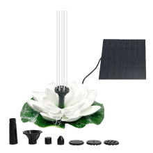 Pompes de fontaine de jardin solaires-Lot blanc solaire 1,5W