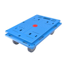 Flat Connectable Furniture Trolley with 4 Wheels Furniture Van Hand Truck for Warehouse Office Garage No Handle