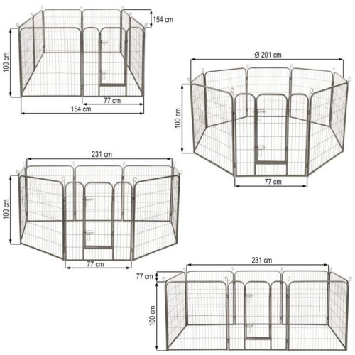 Cage para perro modular 100 cm 3708148 2