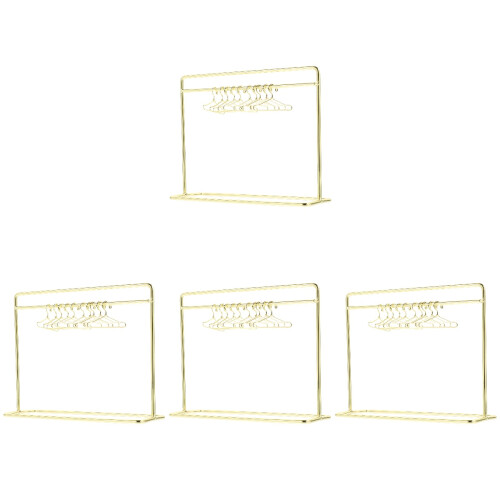 4 Conjuntos De Cabides Miniatura Para Roupas De 1