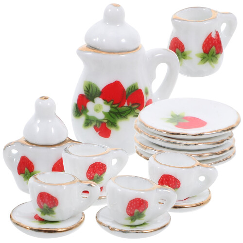 3 Conjuntos De Porcelana Para Cozinha De 1:12