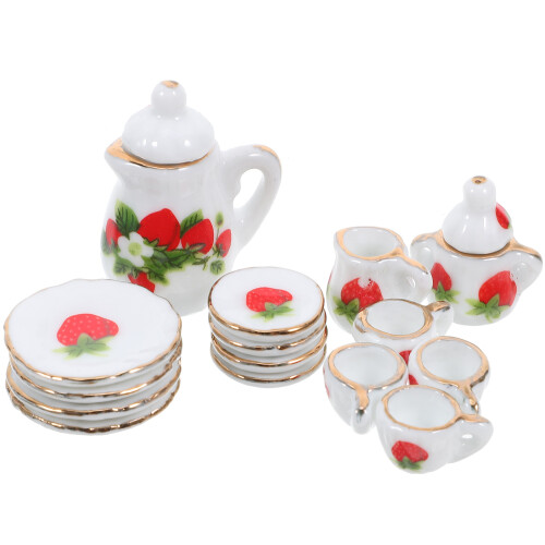 3 Conjuntos De Porcelana Para Cozinha De 1:12 1