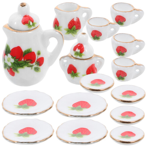 3 Conjuntos De Porcelana Para Cozinha De 1:12 2