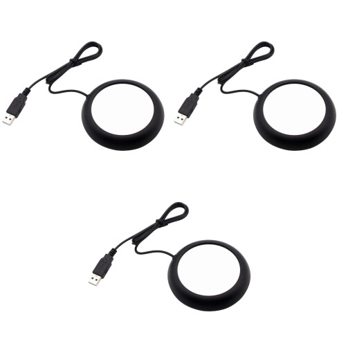 3Pcs Aquecedor De USB Para Café, Base Aquecida Para Escritório 2