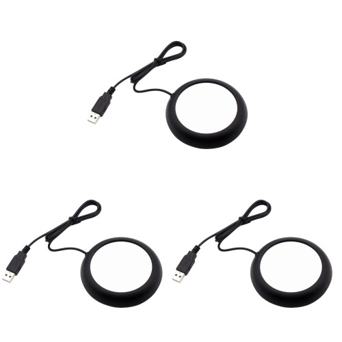 3Pcs Aquecedor De USB Para Café, Base Aquecida Para Escritório 1