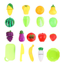 54 Peças Brinquedo E Legumes Para Cortar Alimentos Simulados