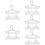 50 Unidades Cabides Mini De Metal Para Roupas E De Bonecas 10