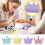 Séparateur de brosse à ongles en Silicone, 2 pièces, Base-Violet 7