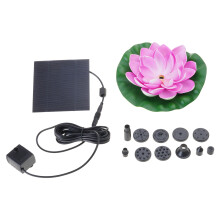 Pompes de fontaine de jardin solaires-Lotu rose solaire 1,5w