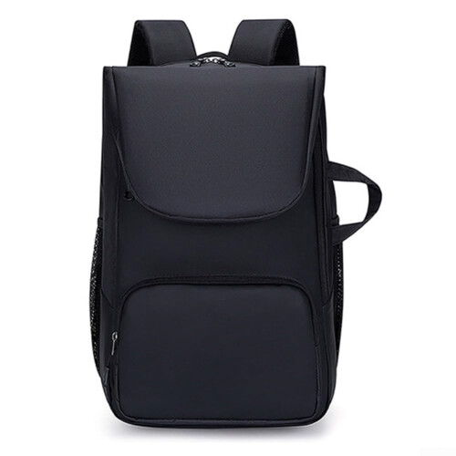 Lightweight Polyester Tennis Paddle Backpack Adjustable Padded Straps Ergonomic Carry Handles Black