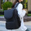 Lightweight Polyester Tennis Paddle Backpack Adjustable Padded Straps Ergonomic Carry Handles Black 4