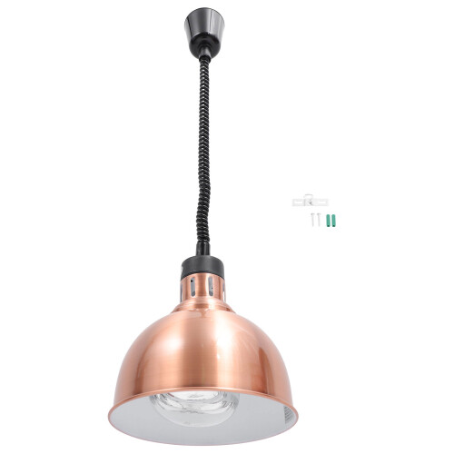 1Conjunto Lâmpada Pendular Rose Gold Para Aquecer Alimentos Buffet 2