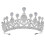 3 Unidades Tiara Noiva Coroa Zircônio Prateado 1