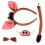 1 Set Cosplay met Varkensoren, en Nepneus 9