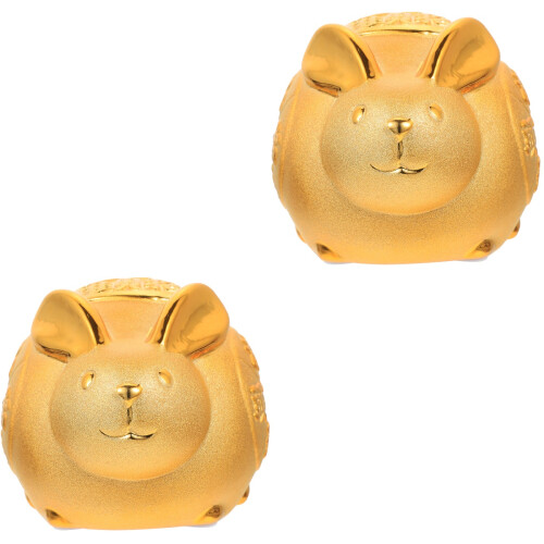 2 Unidades Coelho Moedas Zodíaco 2