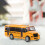 2Pcs Mini Ônibus Escolar Brinquedo Educativo Para Crianças 11