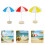 3Pcs Guarda-Sol De Praia Plástico Para De Bonecas 11