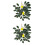 2 Unidades Pingente Planta Simulada Decoração Limão Verde 6