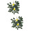 2 Unidades Pingente Planta Simulada Decoração Limão Verde 8