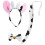 Conjunto De Faixa Com Orelhas De Animal E Vaca 11