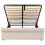 Beige Velvet Double Storage Bed, Button-Tufted 8