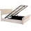 Beige Velvet Double Storage Bed, Button-Tufted 9