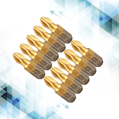 Complete 10pcs PH2 Screwdriver Bit CrossBit Set for Various 2