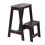 Foldable TwoLayer Solid Wood Staircase Stool Foldable Step Stool For Home And Office Honey Finish Climbing Bench 1