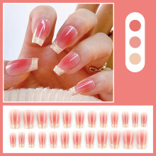 Full Cover False Nails with Bow Heart Press on Nails-C21A 6