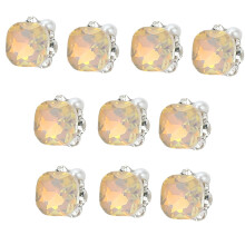 10 Pcs Nail Art Rhinestones Heart Nail Charms Gems Short-X1261