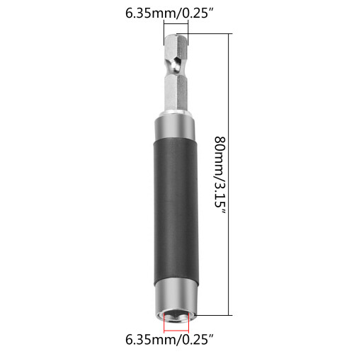 1/4'' Extendable Magnetic Hex Screwdriver Bit Holder Extension 2