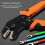 Insulated Wire Terminal Crimping Tool Kit Ratchet Crimping Plier 7