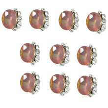 10x Heart Nail Art Charms Nail Art Rhinestones Short-X1268