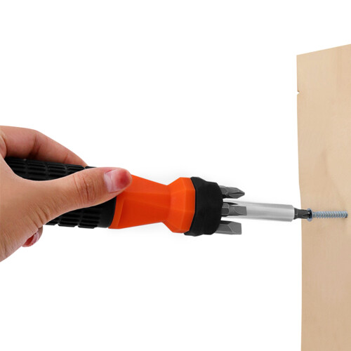 Durable Multi Bit Stubby Screwdriver 6 in 1 Kit Suitable for 1