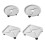 Flower Pots Tray Round/Square Plastic Tray Caster-Round 4 2