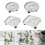 Flower Pots Tray Round/Square Plastic Tray Caster-Round 4 3