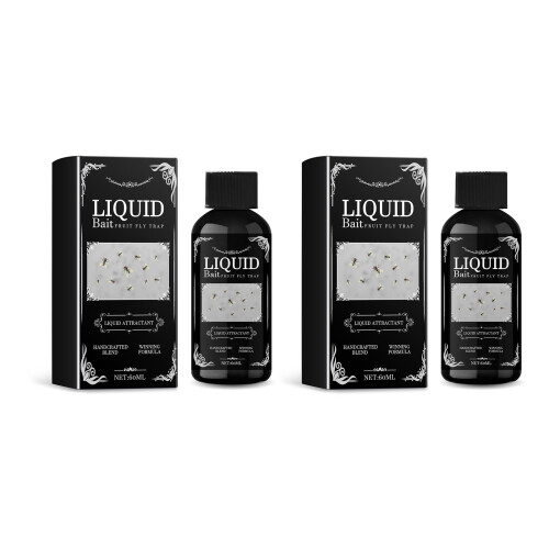 Fruit Fly Killers Liquid Natural Indoors Outdoors-2 bottles