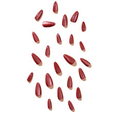 Medium Almond False Nails Glitter Full Cover False-XC 24 12