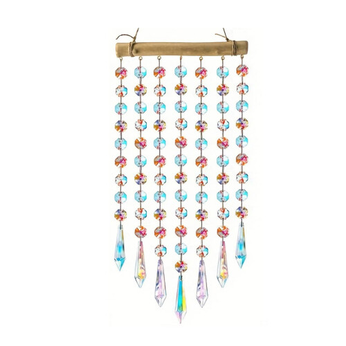 Hanging Crystal Prism Suncatchers Ornament Crystal Wind-2