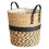 Natural Grass Woven Potted Container Ornament Large-BL number 1