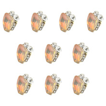 10 Pcs Heart Nail Charms Short Square Nail Art Charms-X1263